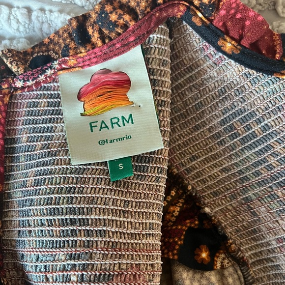 RARE Farm Rio Flowered Leopards Midi - Picture 6 of 8